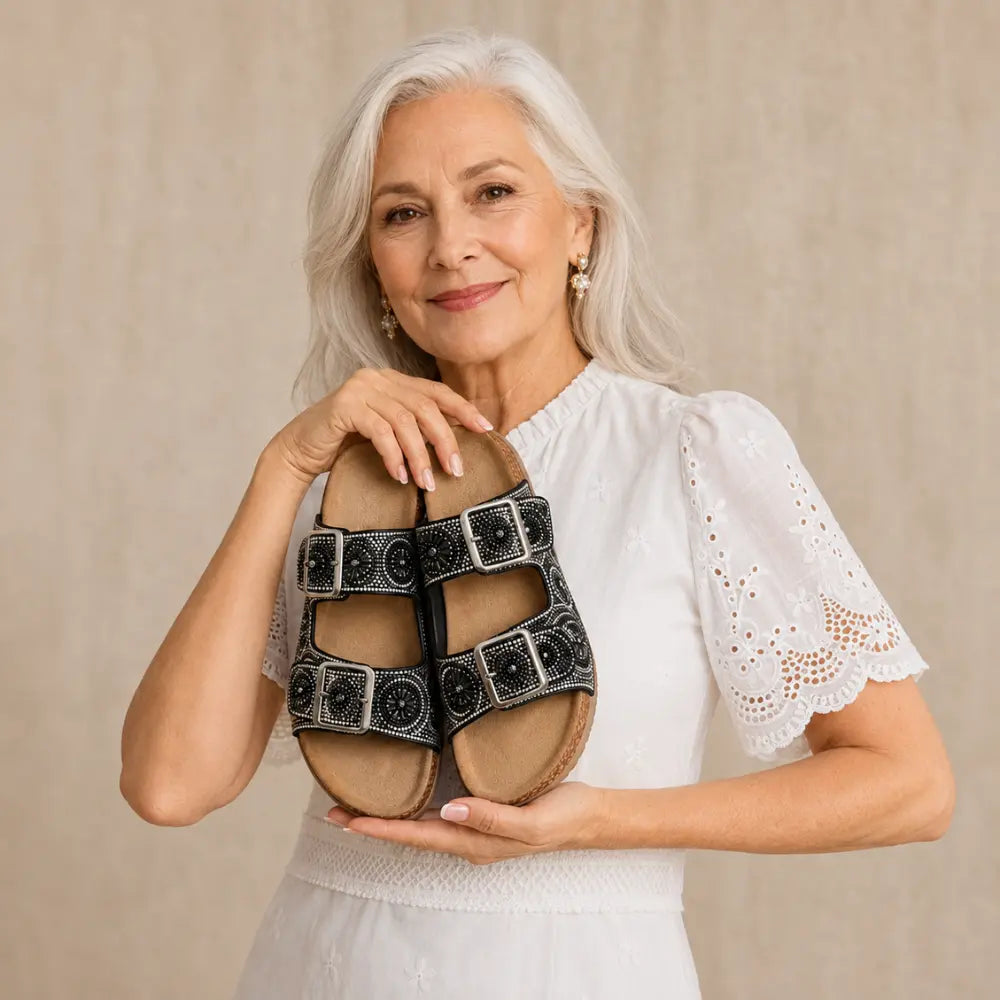 Sandália Birken Ortopédica Feminina Mosaíra