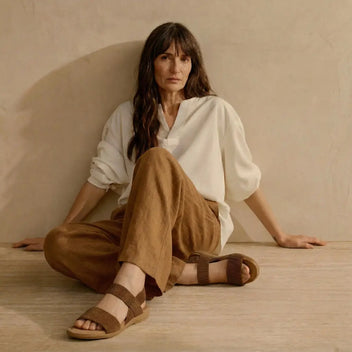 Sandália Ortopédica Feminina Avelã