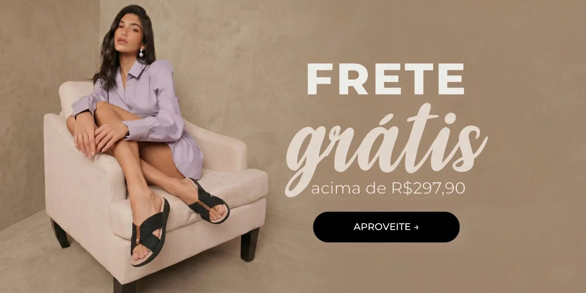 Frete grátis na PéVita para sandálias ortopédicas femininas em compras acima de R$297,90
