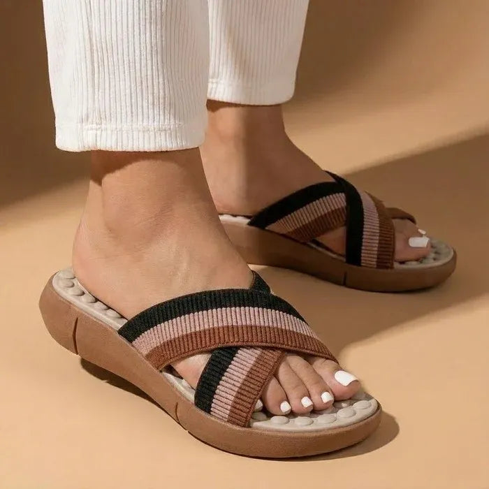 Kit Conforto Completo™ Slide Massageador + Sandália Ortopédica Ajustável