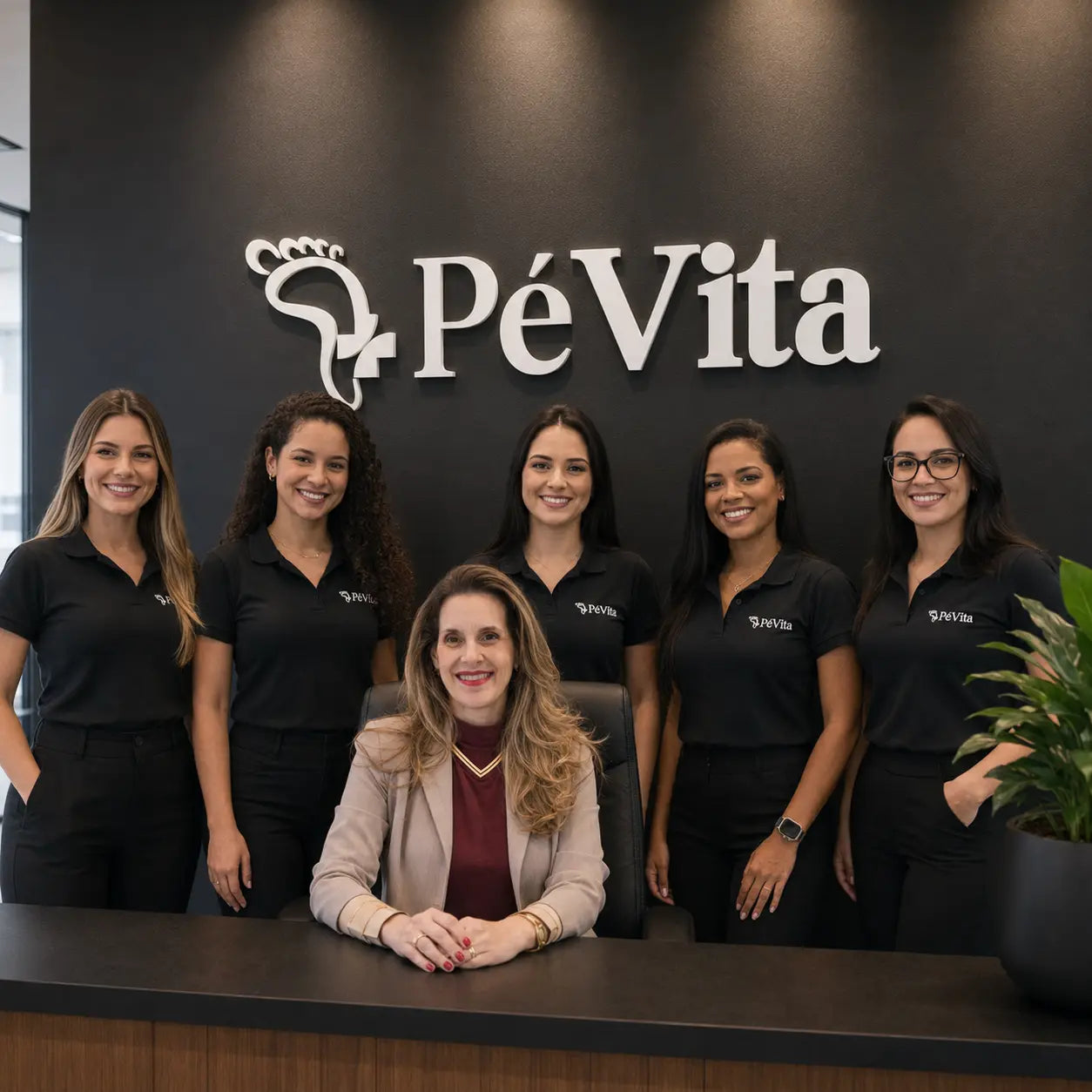 Imagem do manifesto da PéVita com sandália ortopédica feminina e foco em conforto, saúde e elegância
