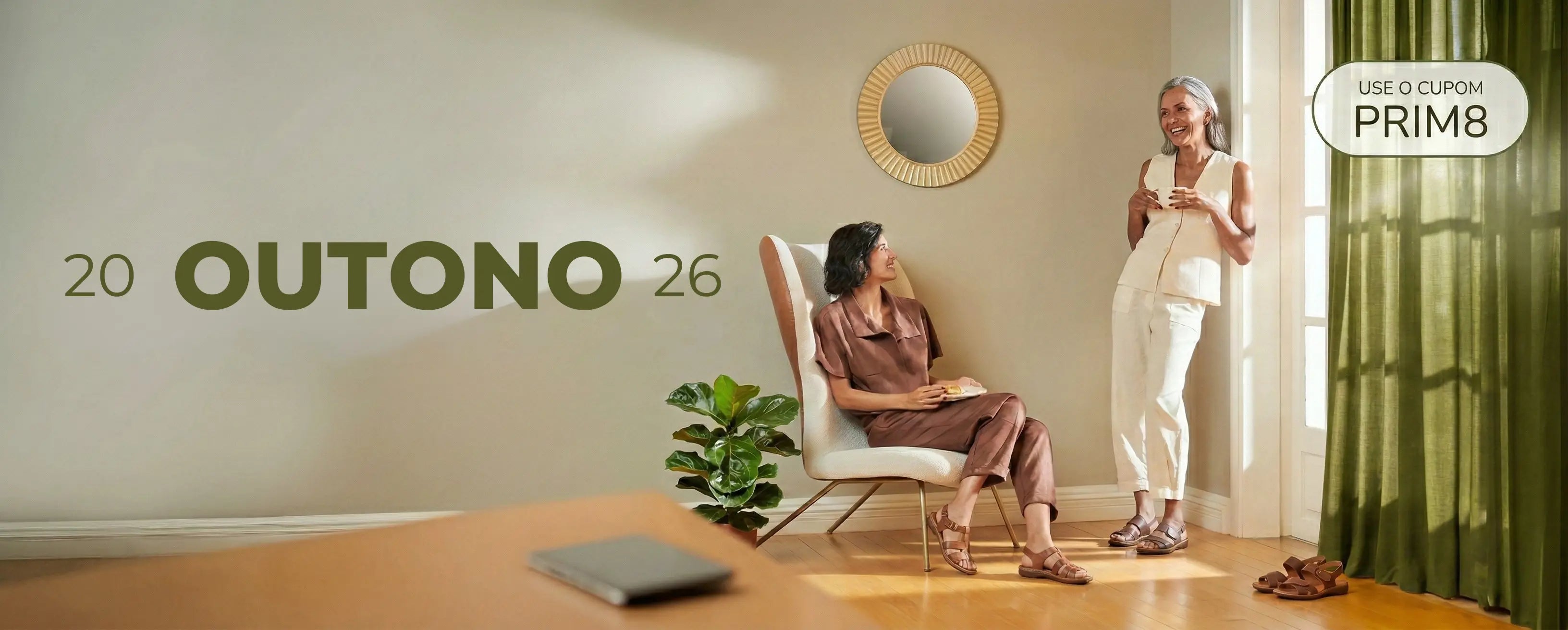 Coleção de outono da PéVita com sandália ortopédica feminina e desconto na primeira compra