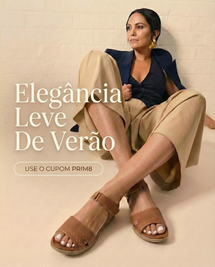 Post da PéVita com sandália ortopédica feminina em look elegante e confortável