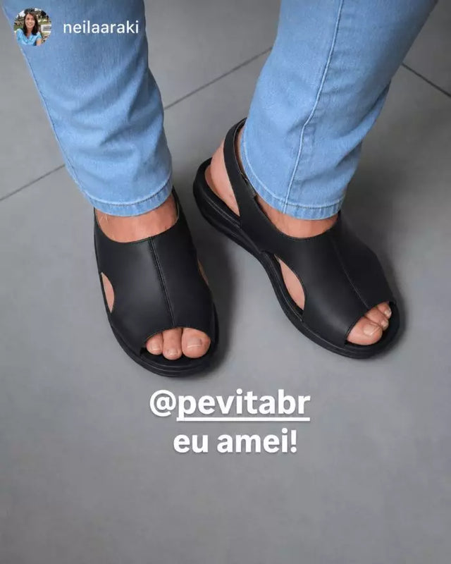 sandália ortopédica feminina pévita